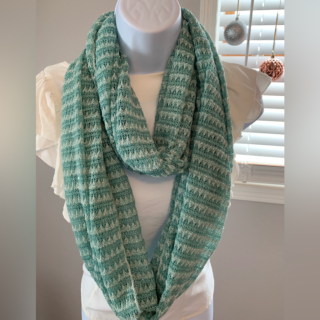 Green Twotone Scarf